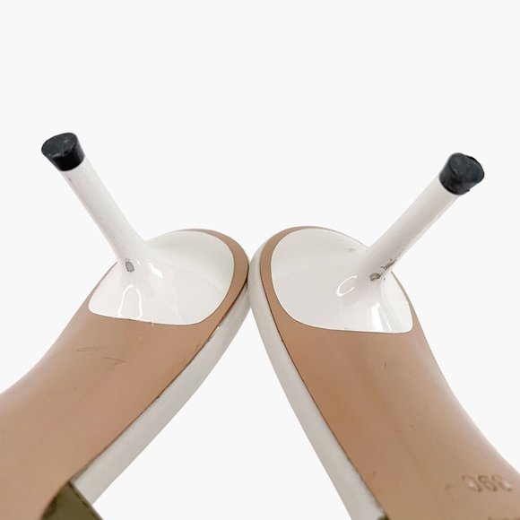 Gucci Horsebit Mules EU 39 US 9 Green GG Peep Toe Buckle High Heel Slide Sandals - Picture 10 of 12